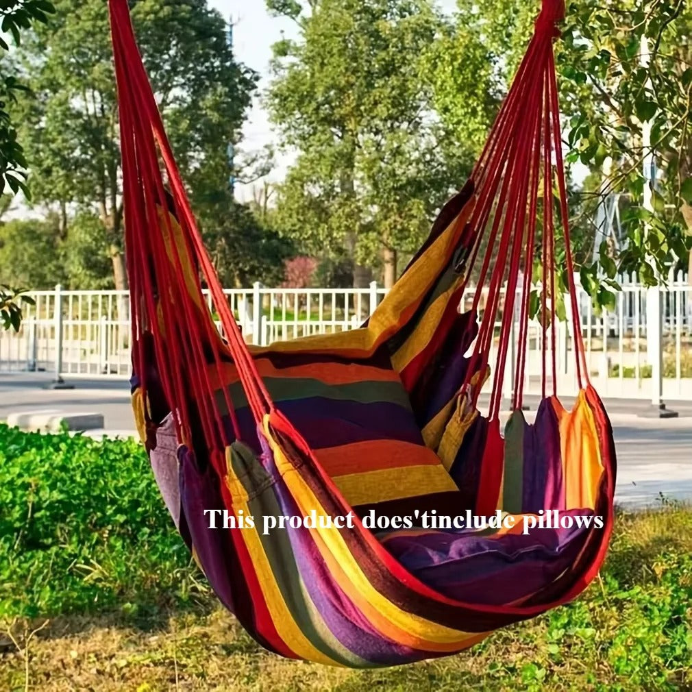 Canvas Hammock Chair – Indoor & Outdoor Hanging Swing