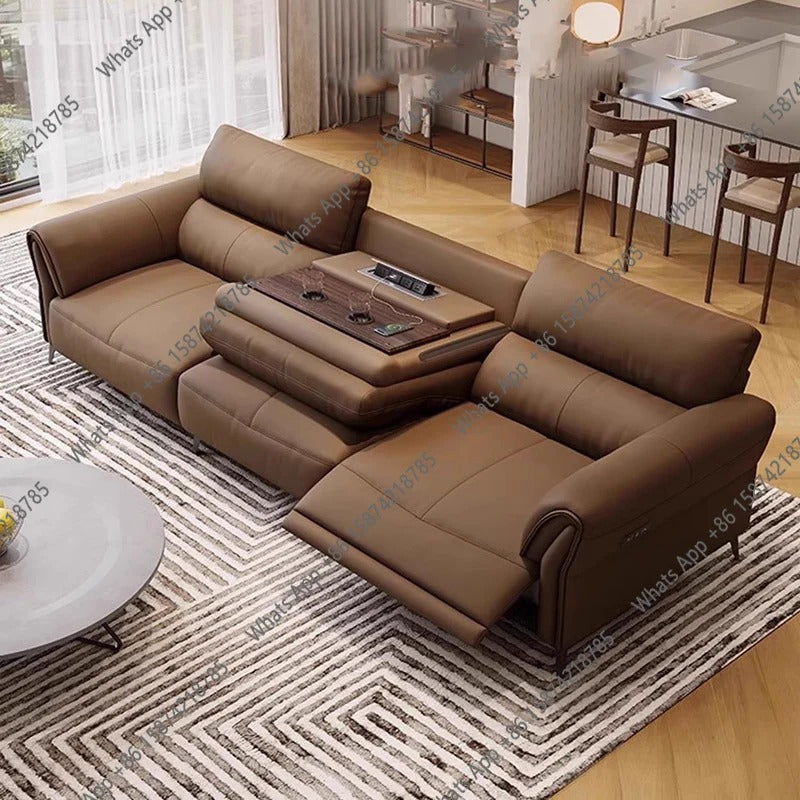 Luxury Electric Recliner Sofa Modern Minimalist Lounge Couch