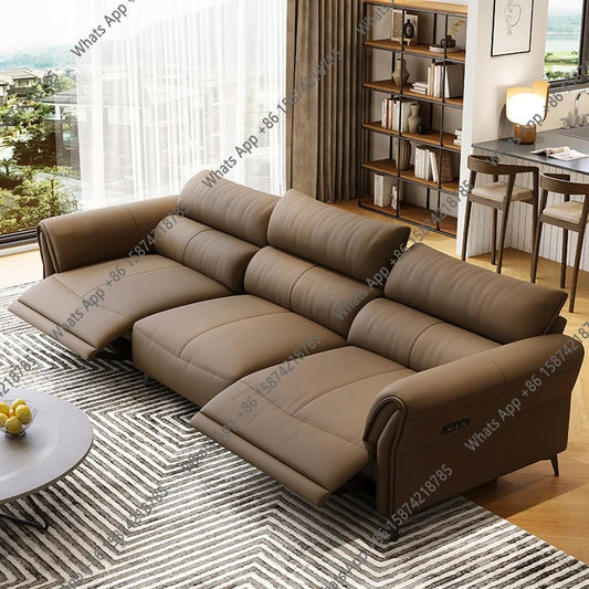 Luxury Electric Recliner Sofa Modern Minimalist Lounge Couch