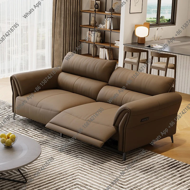 Luxury Electric Recliner Sofa Modern Minimalist Lounge Couch