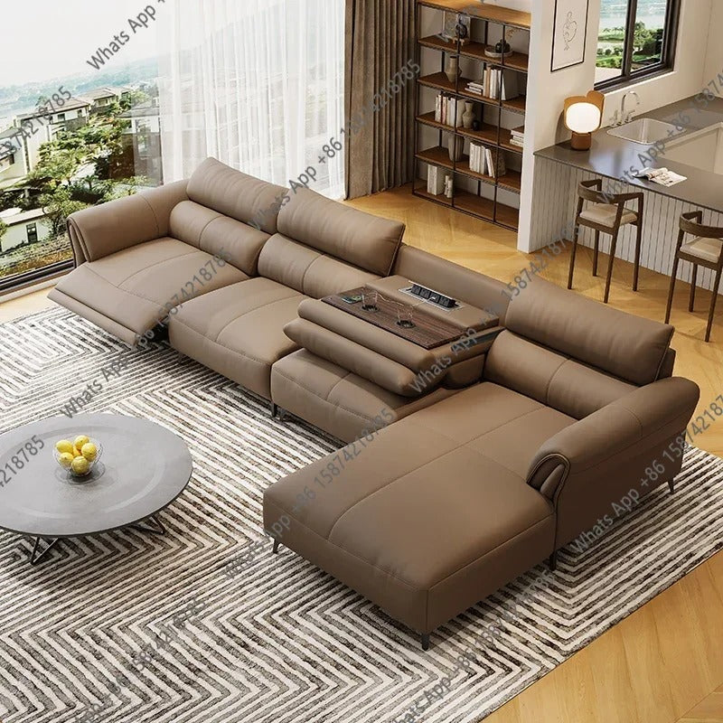 Luxury Electric Recliner Sofa Modern Minimalist Lounge Couch