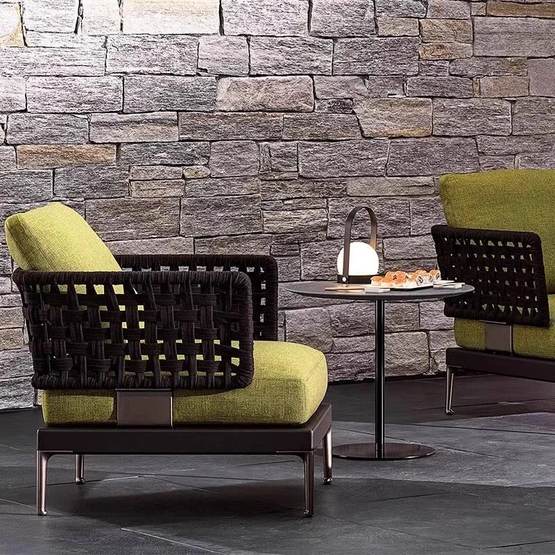 Luxury Outdoor Rattan Sofa Set Patio Couch with Cushions