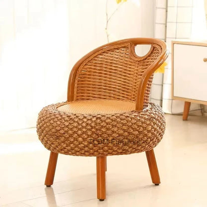 Bamboo Rattan Outdoor Chair Set Balcony Garden Furniture