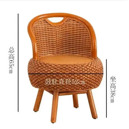 Bamboo Rattan Outdoor Chair Set Balcony Garden Furniture